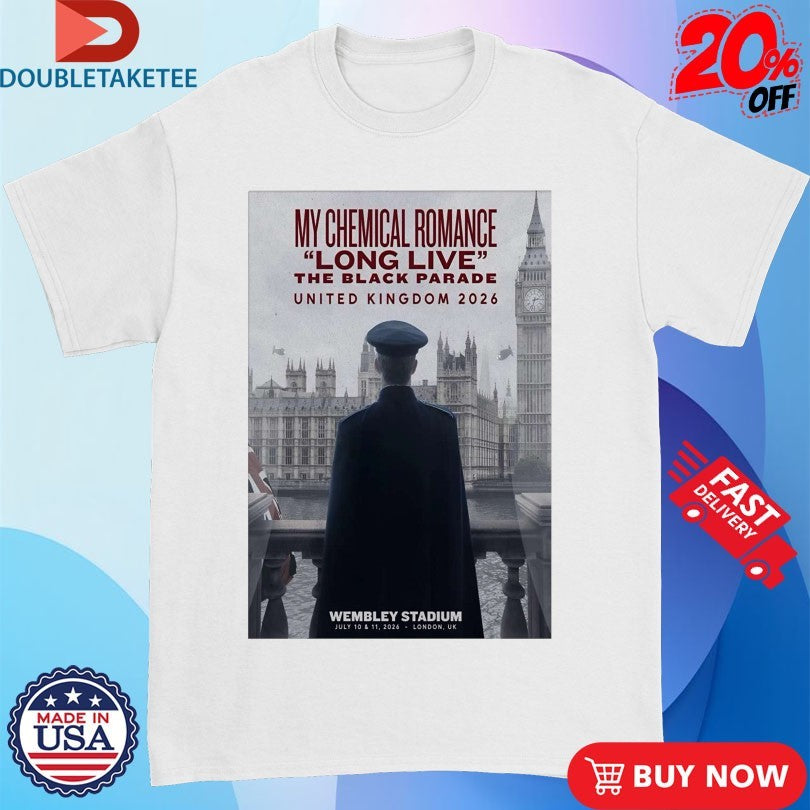 Official My Chemical Romance Long Live The Black Parade UK Sep 13, 2025 Tour Tampa, FL Shirts