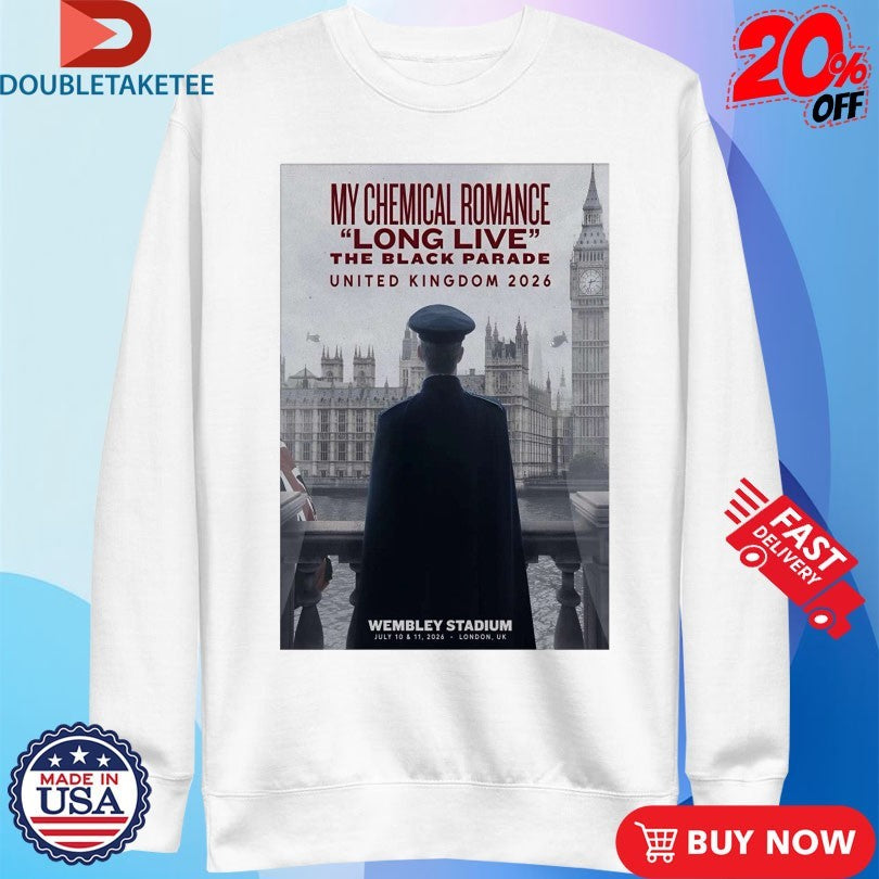 Official My Chemical Romance Long Live The Black Parade UK Sep 13, 2025 Tour Tampa, FL Shirts