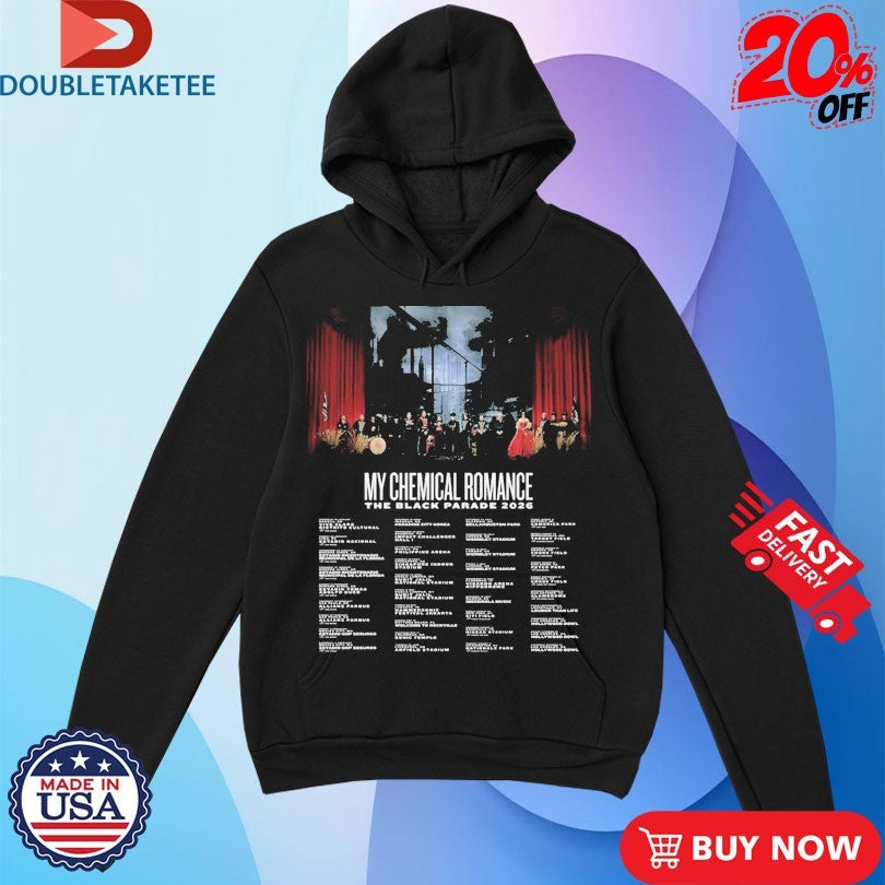 Official My Chemical Romance The Black Parade 2026 Tour Dates UK And Europe Shirts