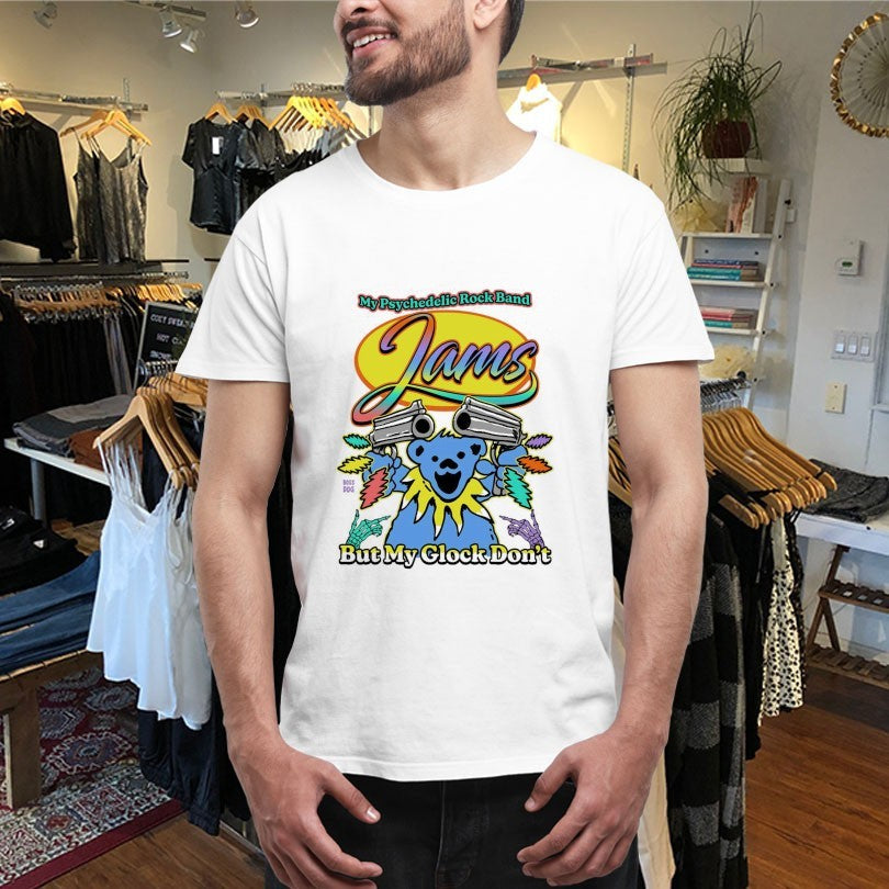 Official My Psychedelic Rock Band Jams But My Glock Don’t Grateful Dead Bear Shirts