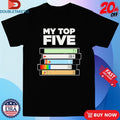 Official My Top Five Books Shirts