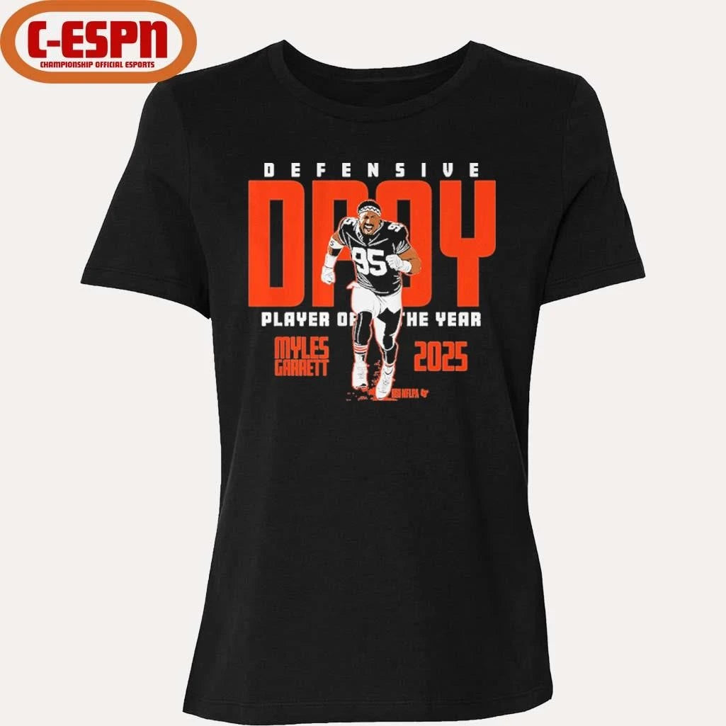Official Myles Garrett 2025 Defensive Player of the Year shirt