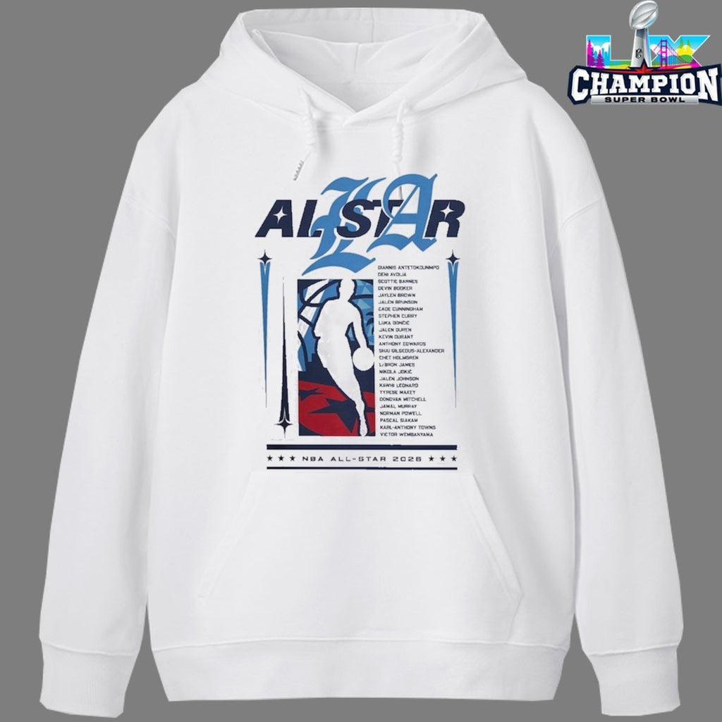Official NBA All-Star 2026 Game Lineup T-Shirts