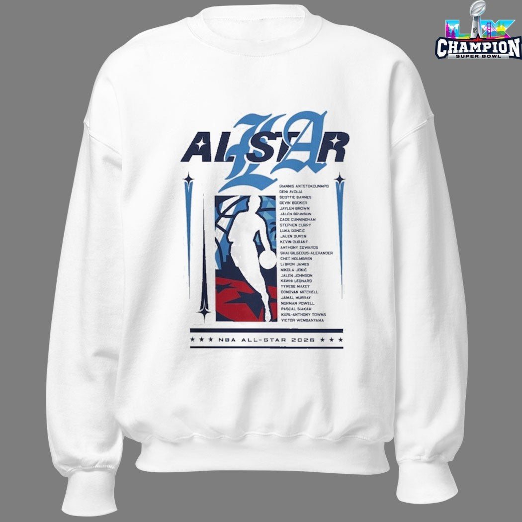Official NBA All-Star 2026 Game Lineup T-Shirts