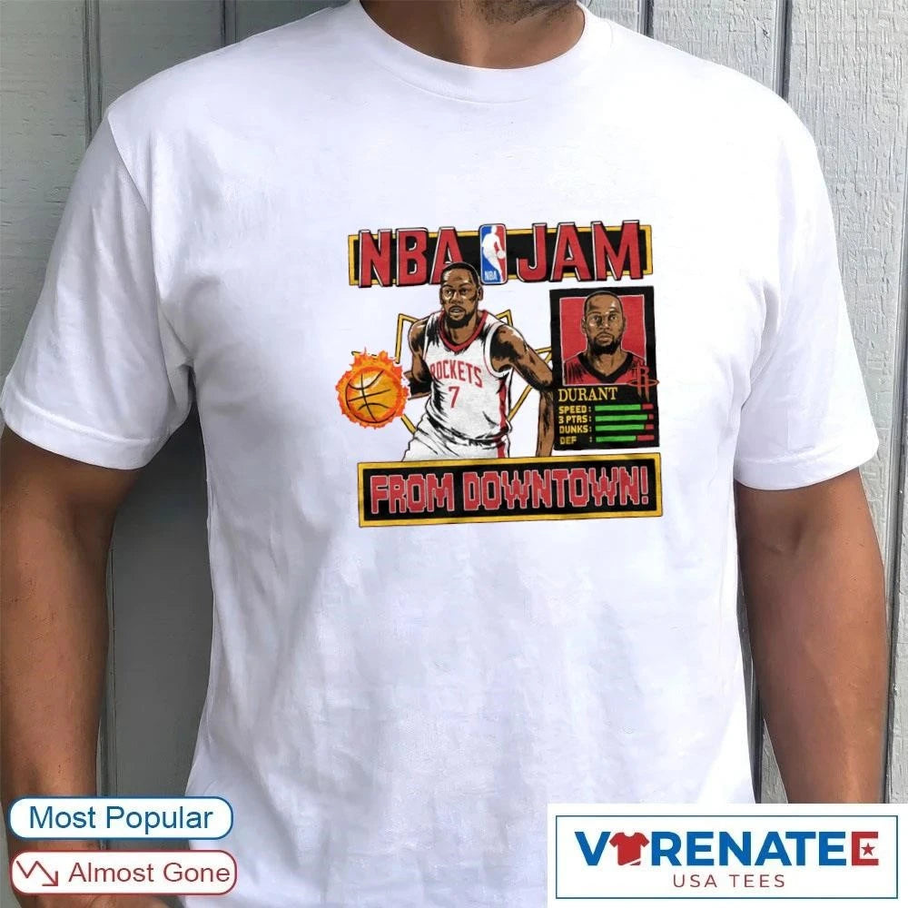 Official NBA Jam Rockets Kevin Durant From Downtown 2026 T-Shirt