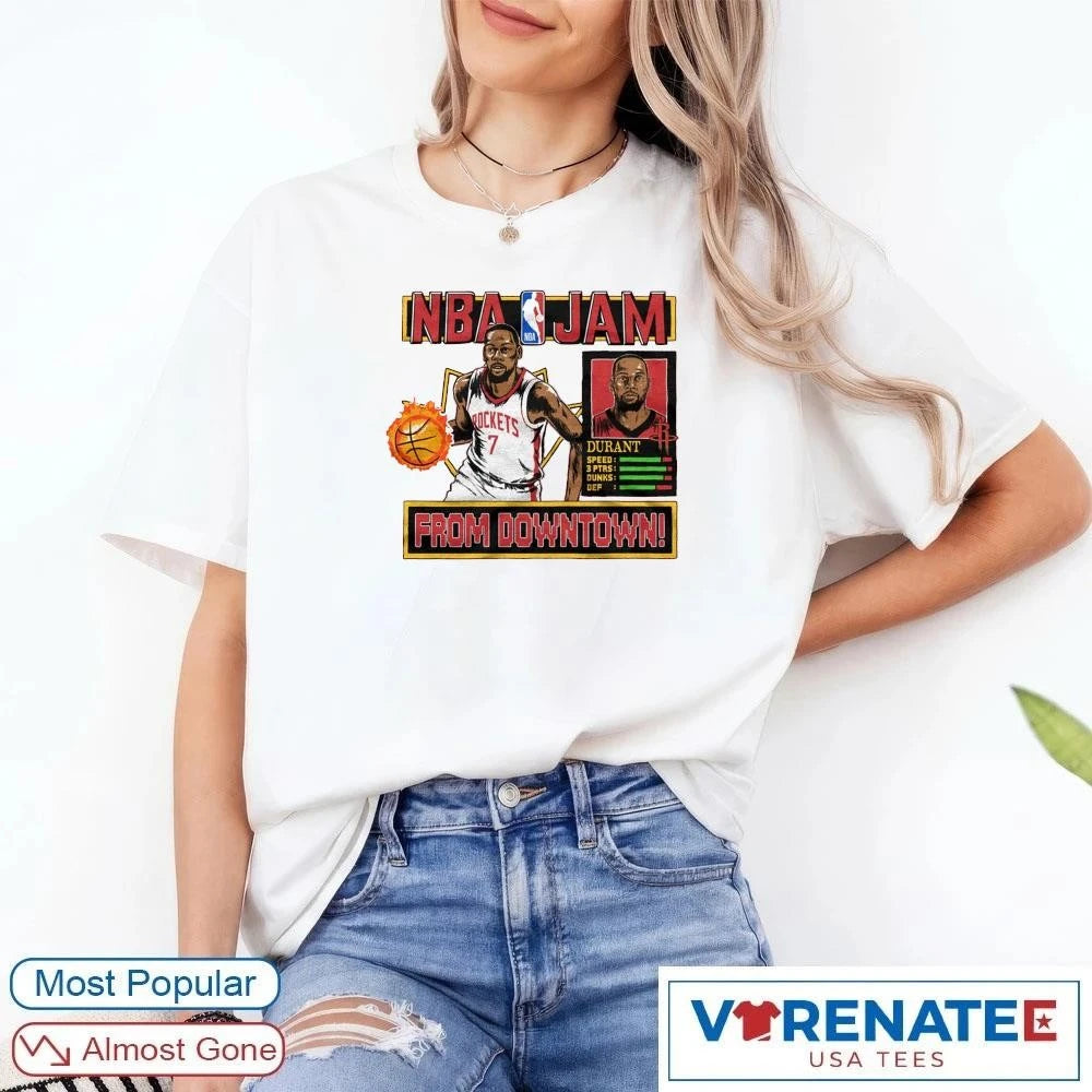 Official NBA Jam Rockets Kevin Durant From Downtown 2026 T-Shirt