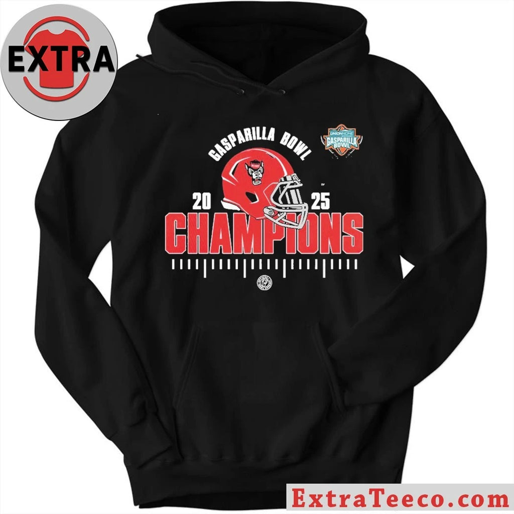 Official NC State Wolfpack 2025 Union Home Mortgage Gasparilla Bowl Champions NCAA Football Shirt