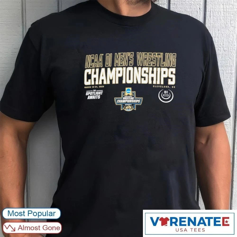 Official NCAA DI Men’s Wrestling Championships 2026 Cleveland, Ohio March 19-21, 2026 T-Shirt For Fans
