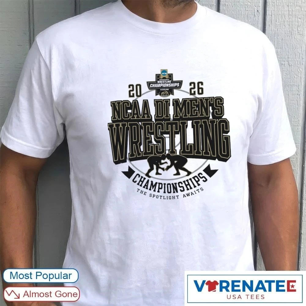 Official NCAA DI Men’s Wrestling Championships 2026 Cleveland The Spotlight Awaits T-Shirt For Fans