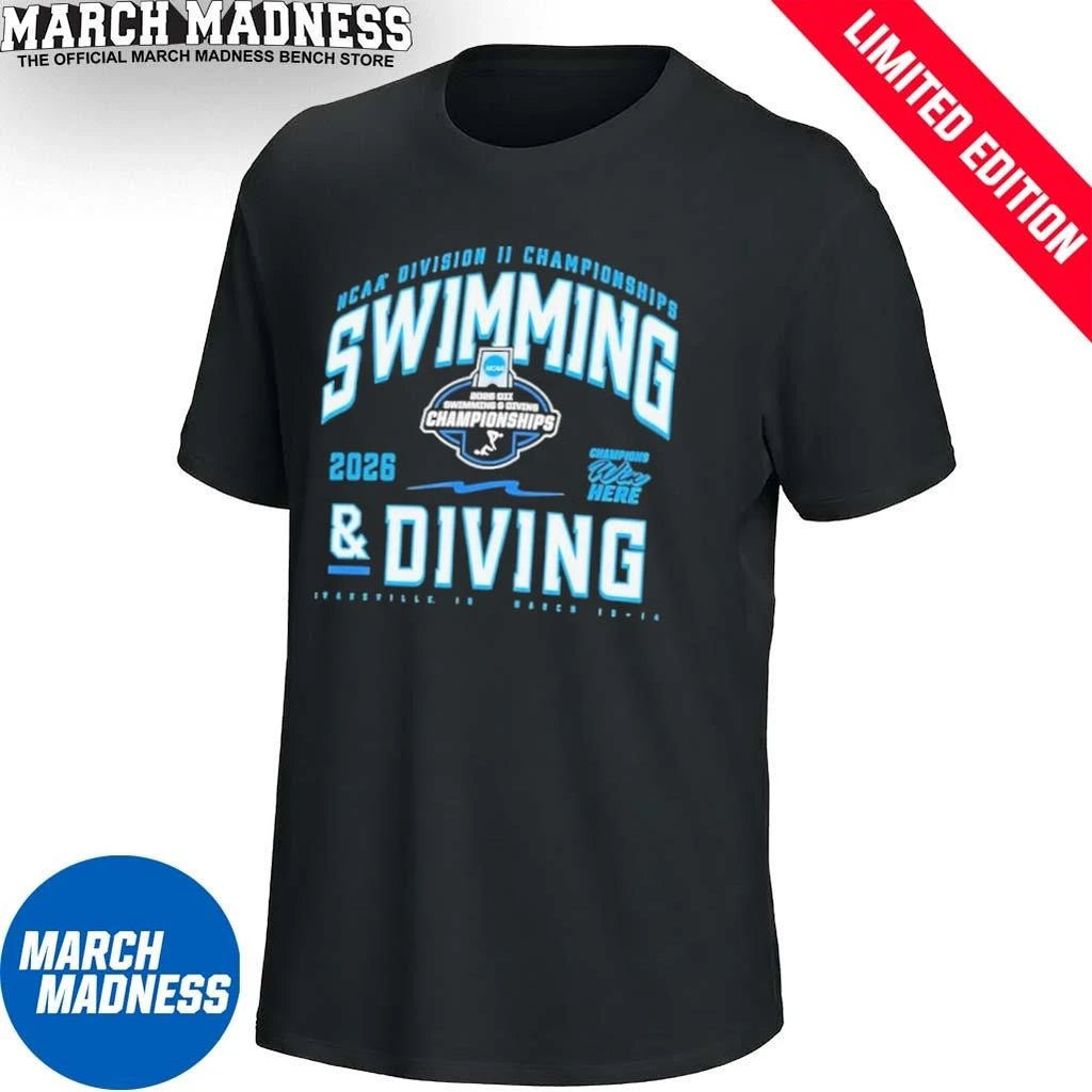Official NCAA DII Swimming &amp; Diving Championships 2026 Final Shirt