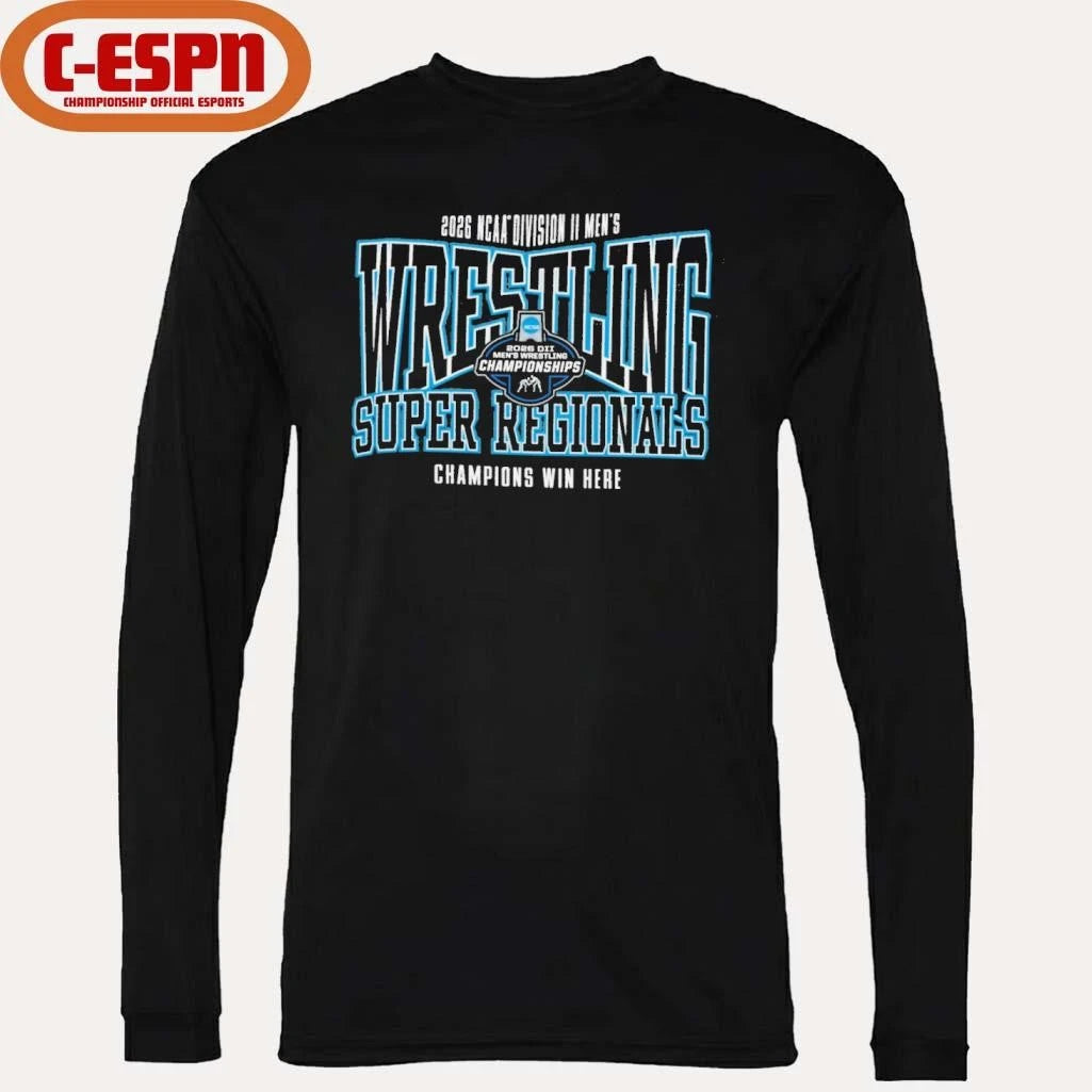 Official NCAA DII Wrestling Super Regionals 2026 Champions Win Here T-Shirt