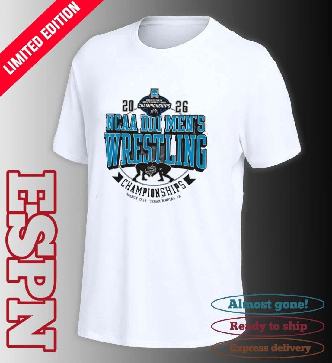 Official NCAA DIII Wrestling Championships 2026 Official T-Shirt