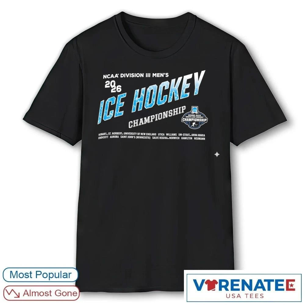Official NCAA Division III Men’s Ice Hockey Championship 2026 T-Shirt For Fans