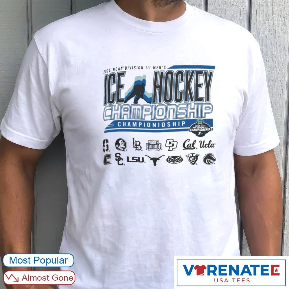 Official NCAA Division III Men’s Ice Hockey Championship All Team Logo 2026 T-Shirt