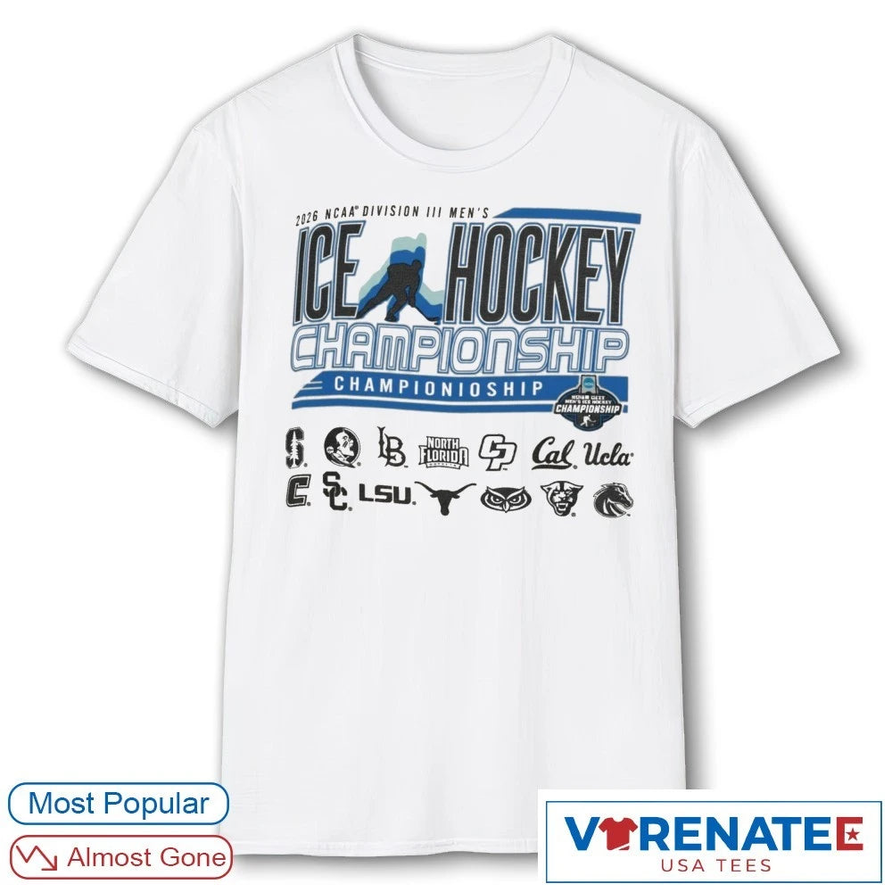 Official NCAA Division III Men’s Ice Hockey Championship All Team Logo 2026 T-Shirt
