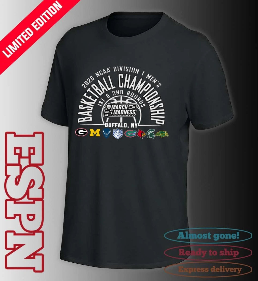 Official NCAA Men’s Basketball 2026 March Madness Buffalo, NY T-Shirt