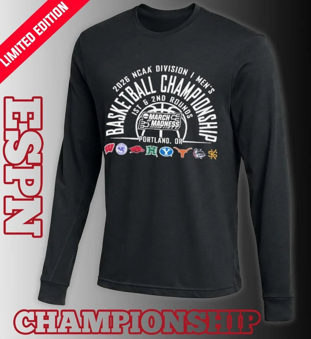 Official NCAA Men’s March Madness Portland, Or 8 Teams T-Shirt
