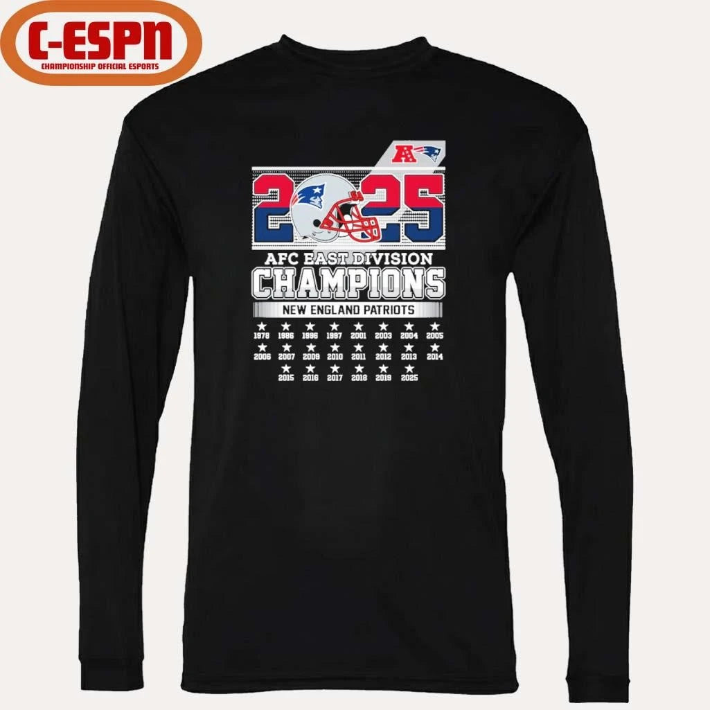 Official NE Patriots AFC Champions Shirt