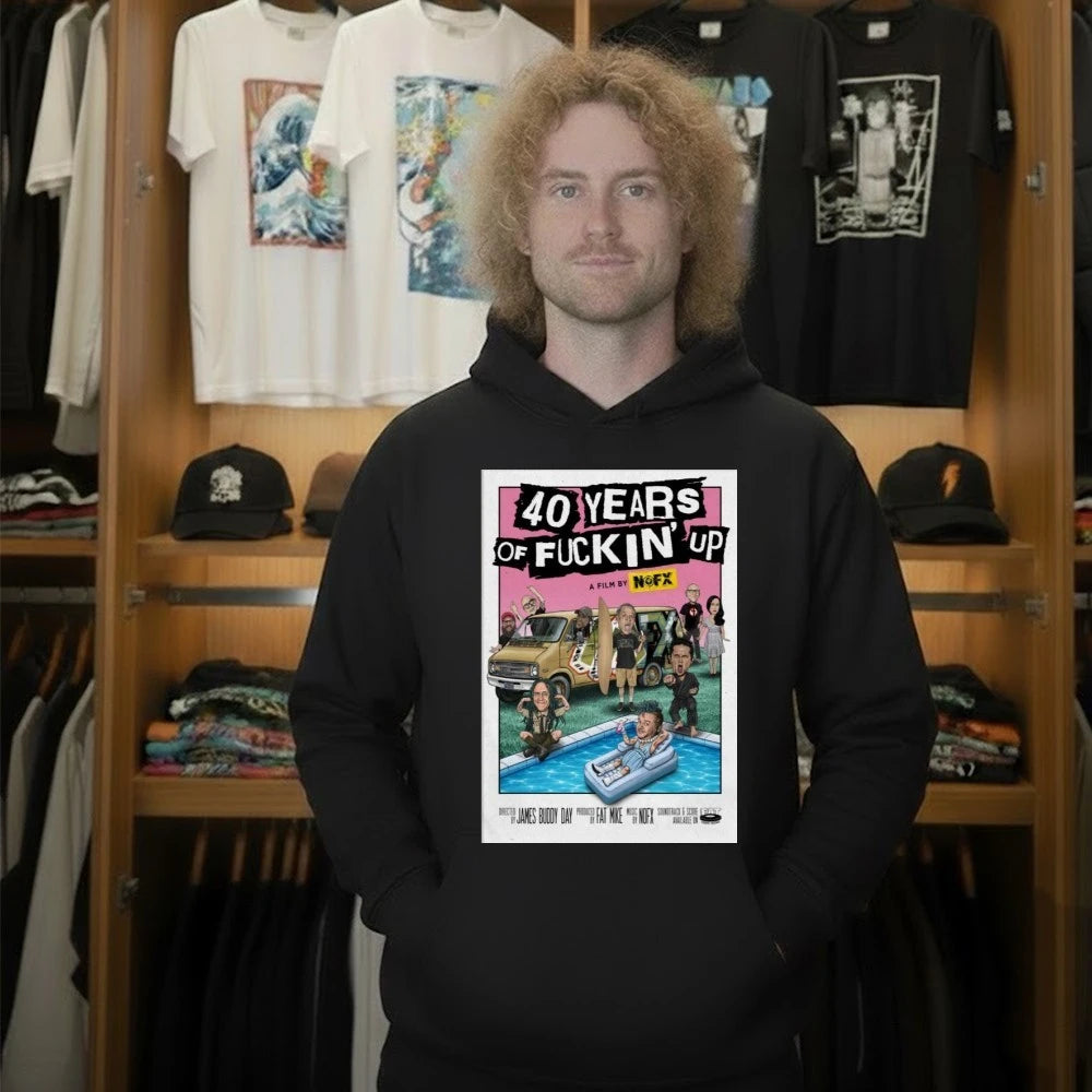 Official NOFX 2026 40 Years Of Fuckin’ Up Shirt