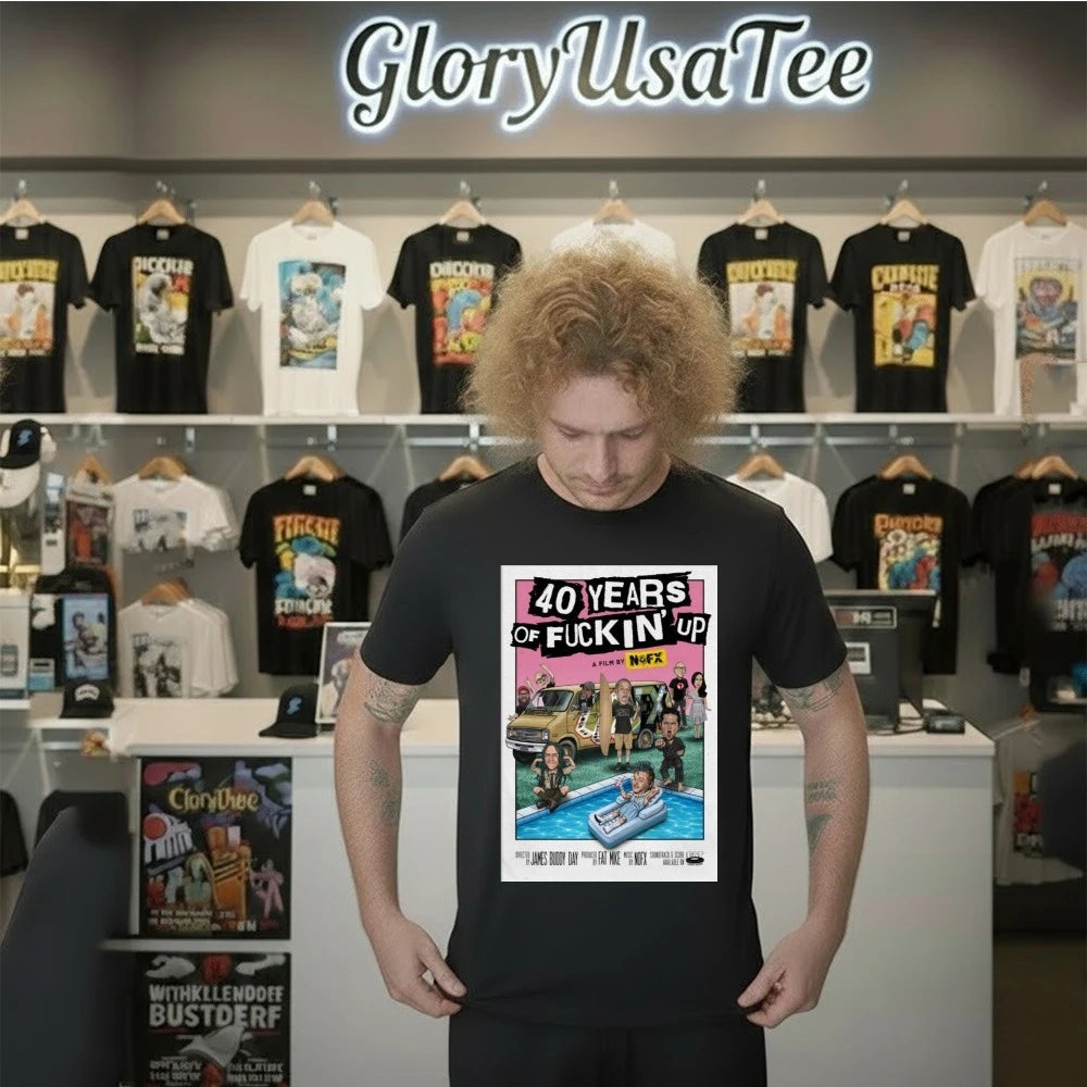 Official NOFX 2026 40 Years Of Fuckin’ Up Shirt