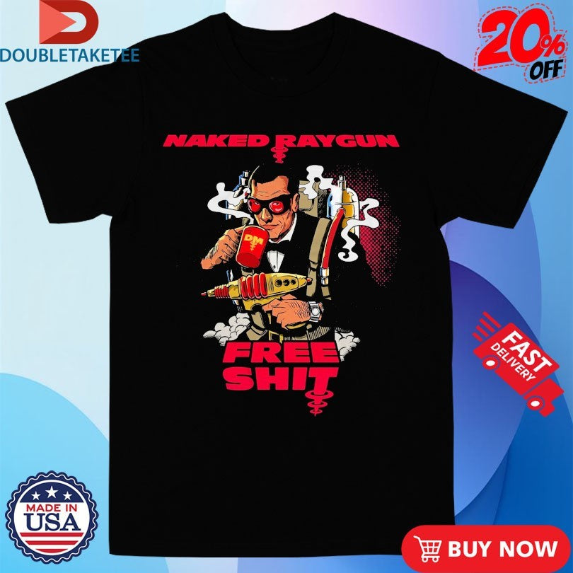 Official Naked Raygun x Dark Matter Coffee Free Shit Shirts