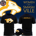 Official Nashville Predators Women of Smashville Night 2026 Nashville Logo Two Sided Graphic T-Shirt