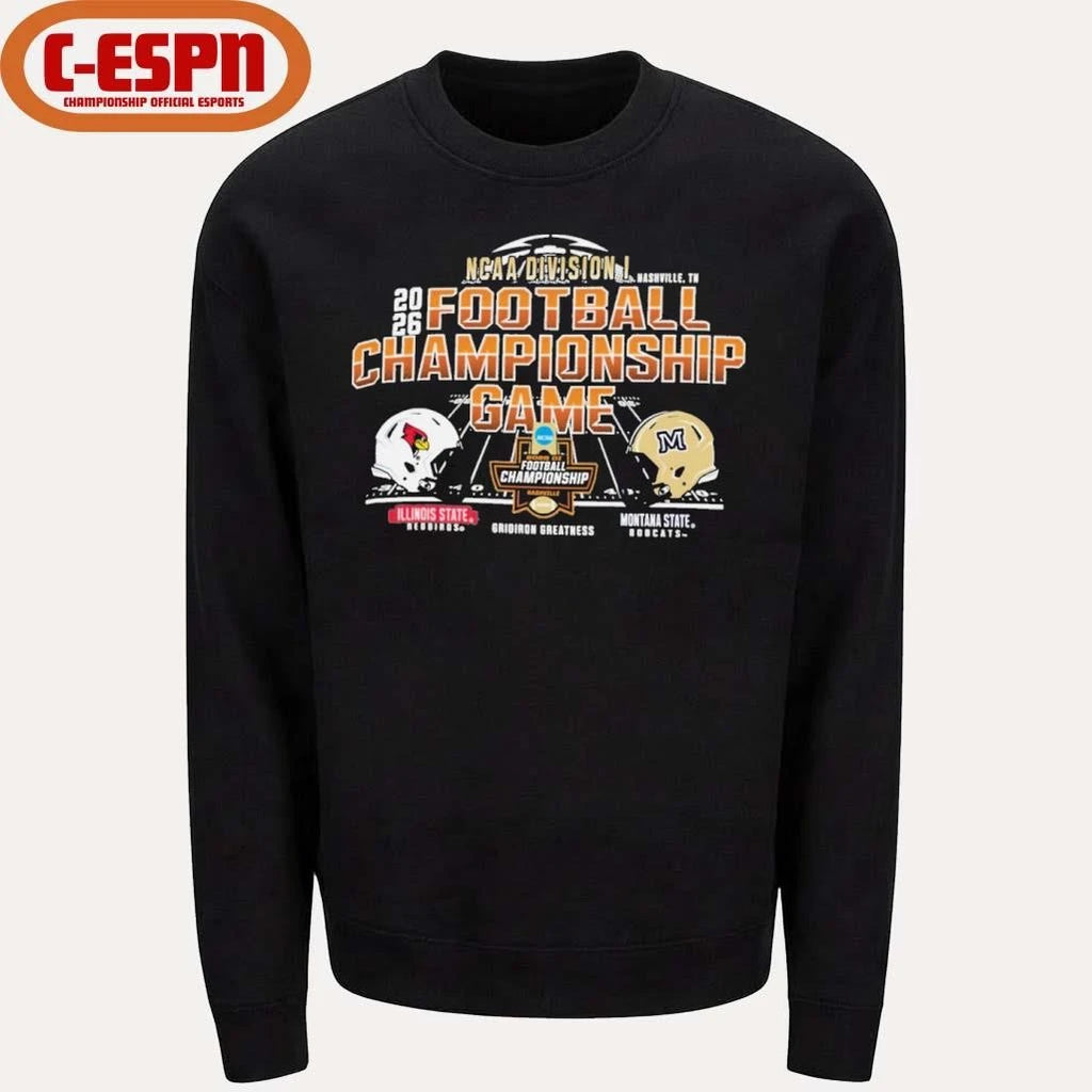 Official Nashville, TN 2026 NCAA DI Football Championship Game Illinois State Vs Montana State Matchup Shirt