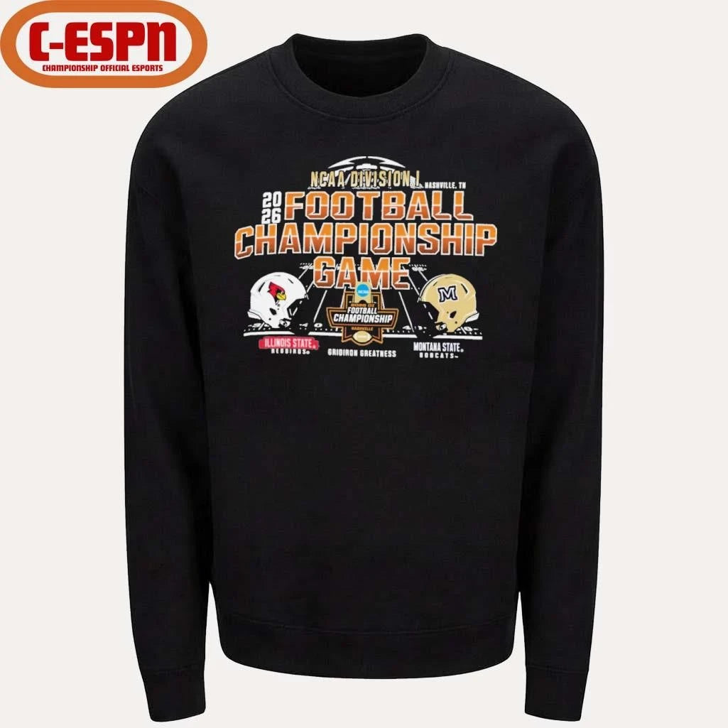 Official Nashville, TN 2026 NCAA DI Football Championship Game Illinois State Vs Montana State Matchup Shirt