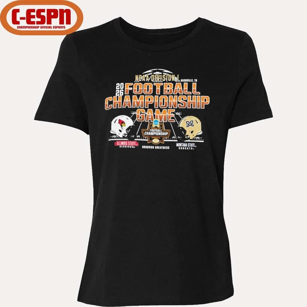 Official Nashville, TN 2026 NCAA DI Football Championship Game Illinois State Vs Montana State Matchup Shirt