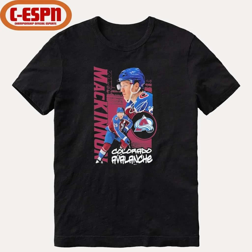 Official Nathan MacKinnon Colorado Avalanche Vintage Playmaker T-Shirt