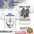 Official Navy Football Back to A8 Commander In Chief’s Trophy Champions Logo Shirt