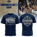 Official Navy Midshipmen 2025 Army-Navy Game Football Champs Logo Two Sided Shirt