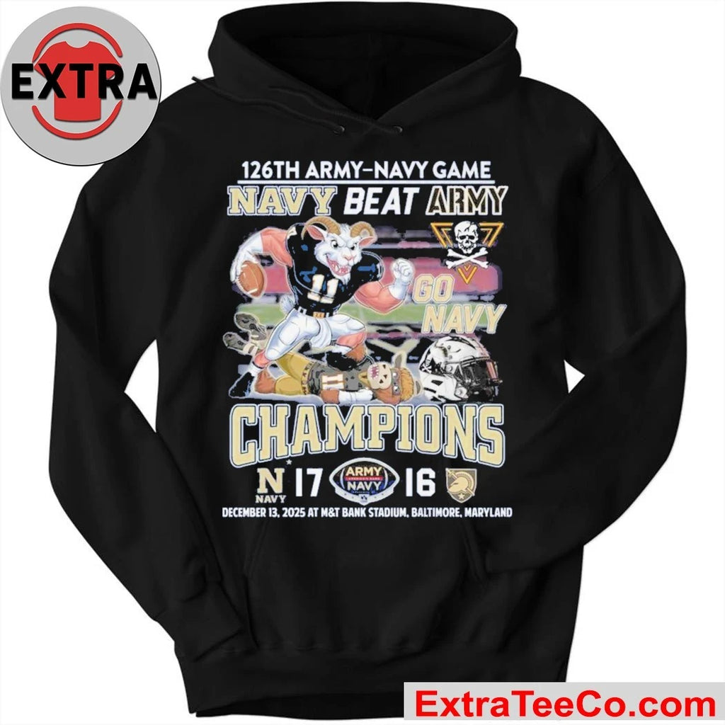 Official Navy Midshipmen CIC Trophy Champions 126th Army Navy Game December 13 2025 At M&amp;T Bank Stadium Baltimore Maryland Logo T-Shirt