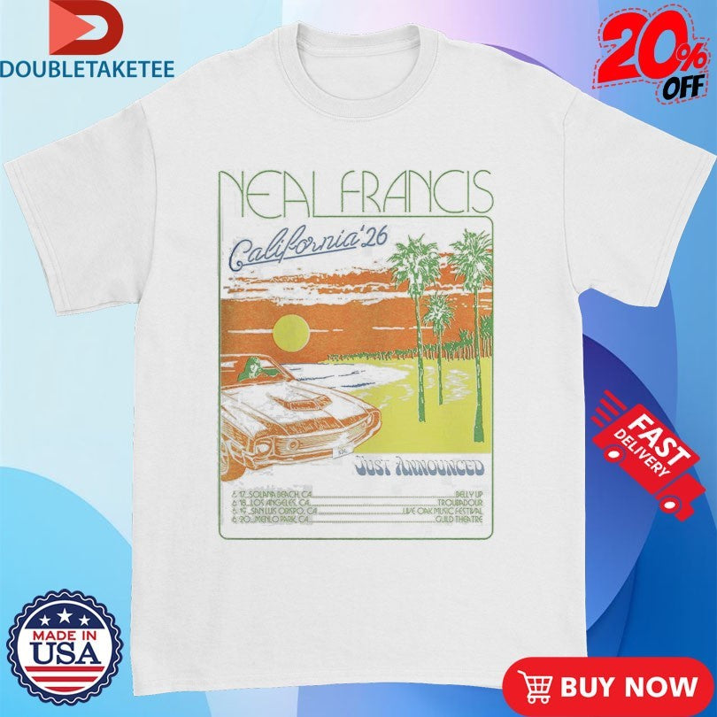 Official Neal Francis California 2026 Run Dates Shirts