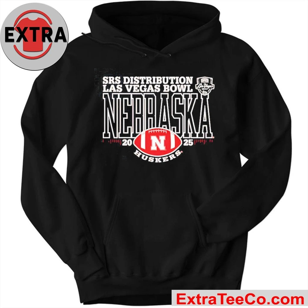 Official Nebraska Cornhuskers 2025 SRS Distribution Las Vegas Bowl Logo T-Shirt