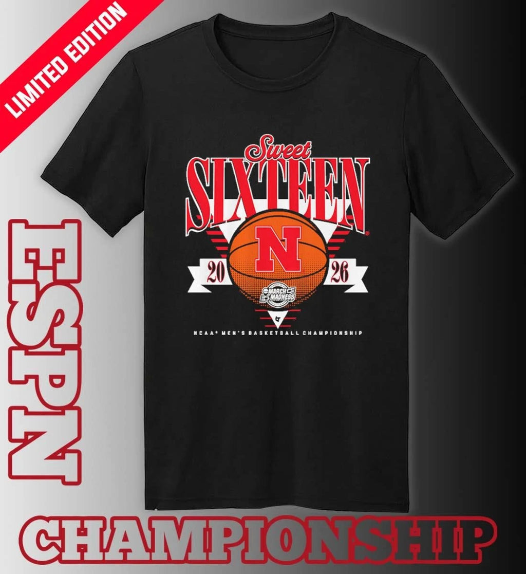 Official Nebraska Cornhuskers MBB 2026 Sweet Sixteen shirt
