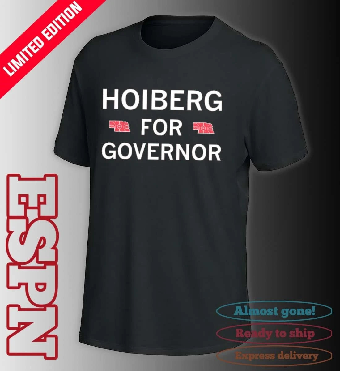 Official Nebraska Hoiberg For Governor Shirt.