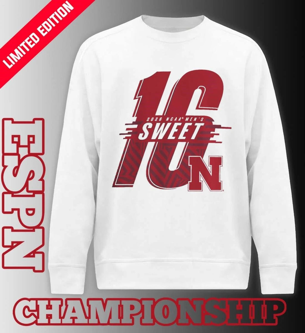 Official Nebraska Huskers NCAA Men’s Basketball Sweet 16 T-Shirt