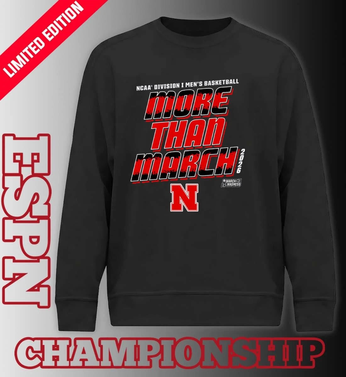 Official Nebraska Men’s Basketball More Than March 2026 Shirt