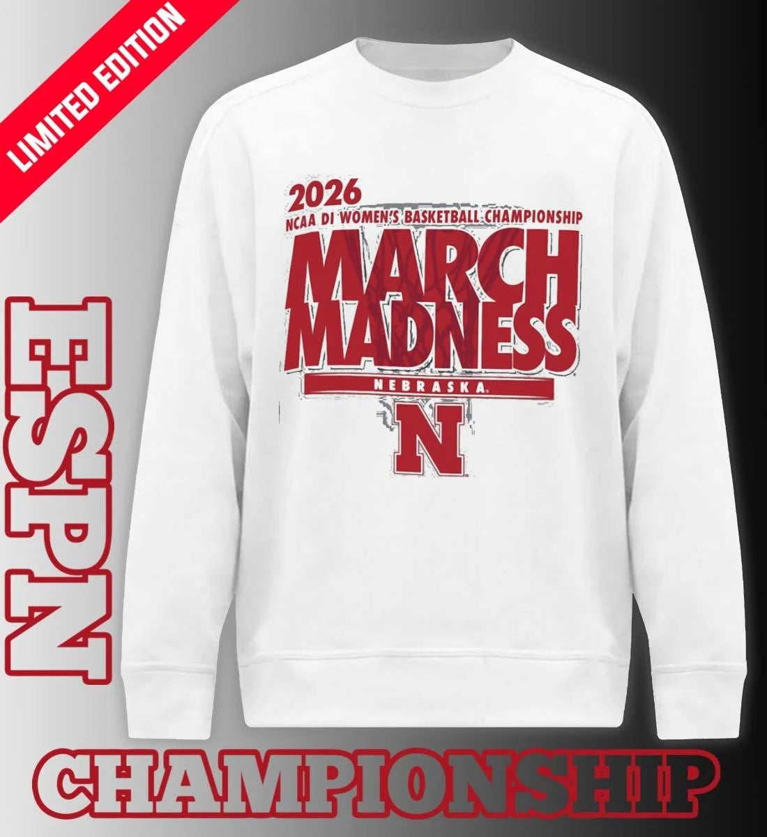 Official Nebraska Women’s Basketball Single Team 2026 NCAA March Madness Shirt