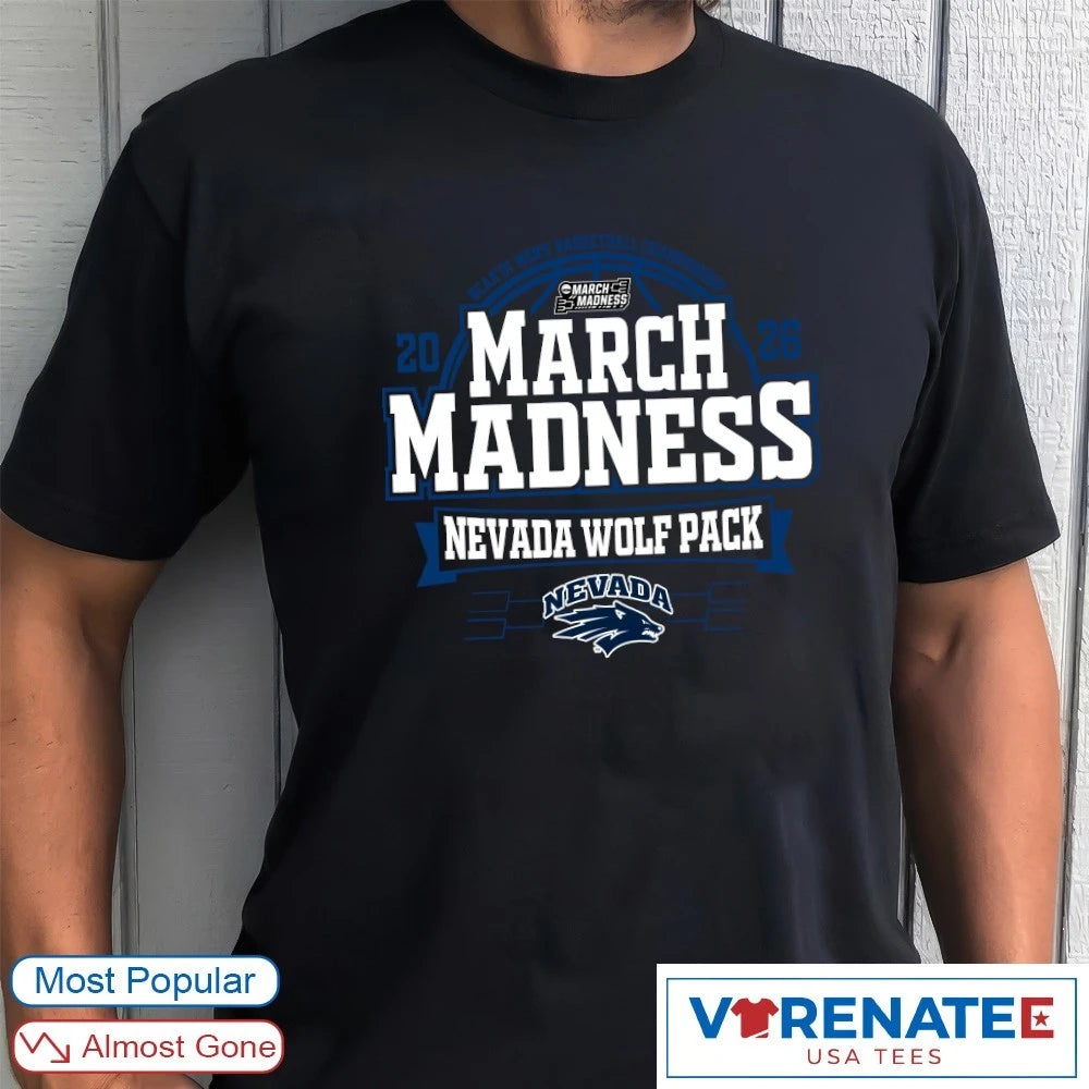 Official Nevada Wolf Pack 2026 NCAA DI Men’s Basketball Championship March Madness T-Shirt