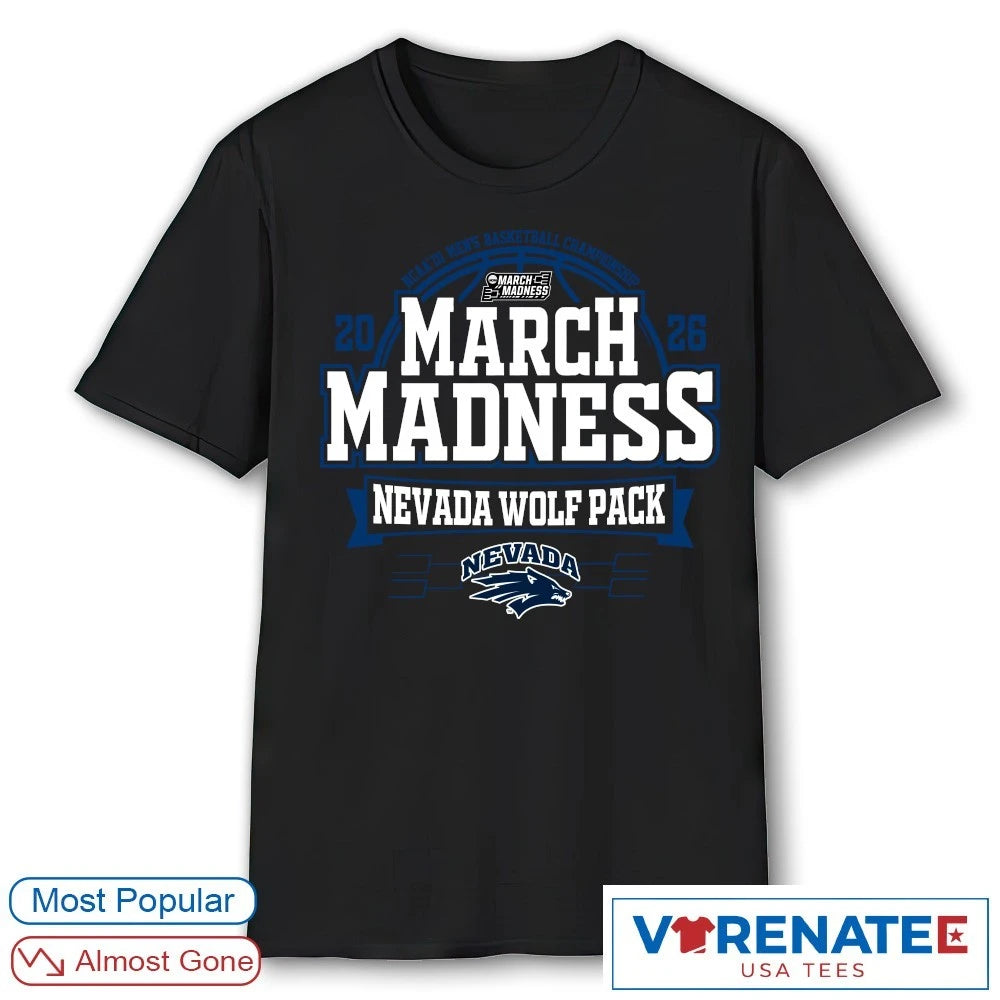 Official Nevada Wolf Pack 2026 NCAA DI Men’s Basketball Championship March Madness T-Shirt