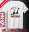 Official Never Underestimate A Veteran Who Still Goes Team Roping In His Eighties Shirt