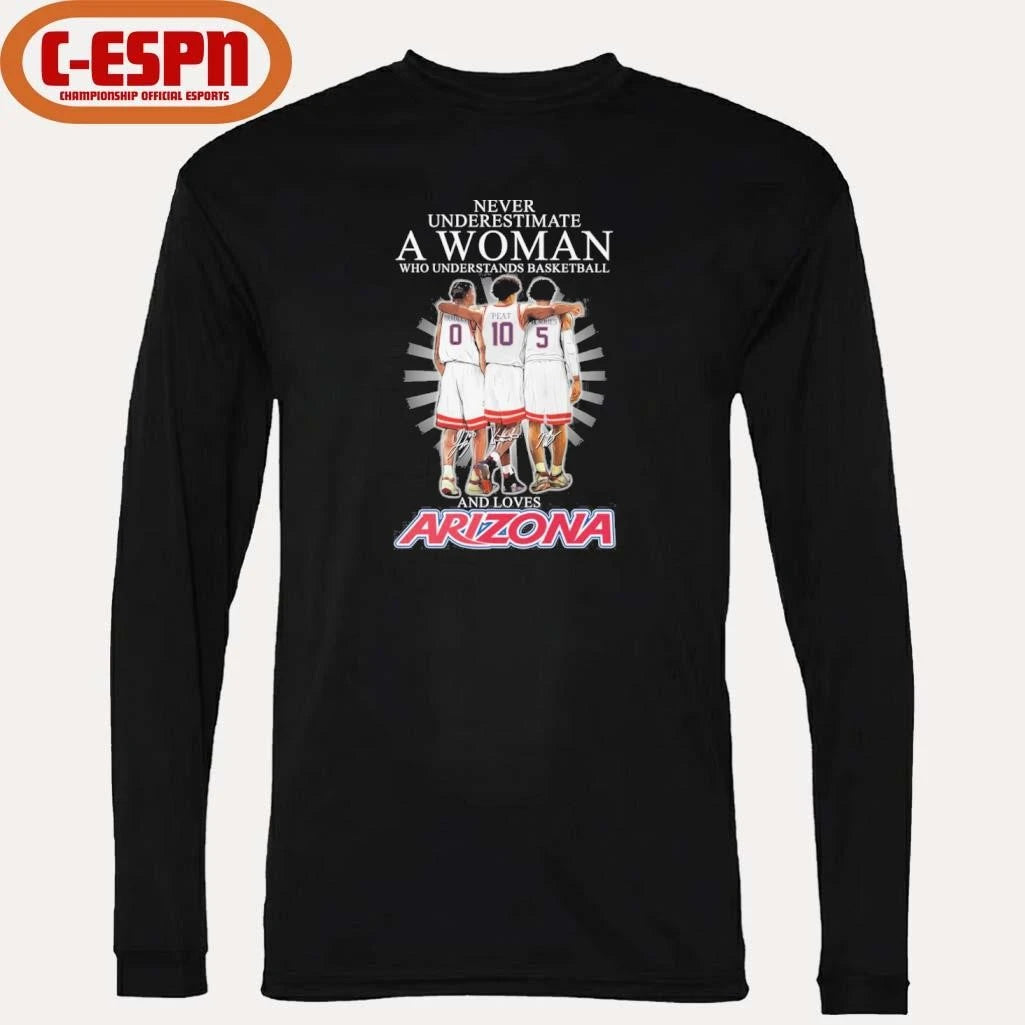 Official Never Underestimate A Woman Who Understands Basketball And Loves Arizona Wildcats 2026 Shirt