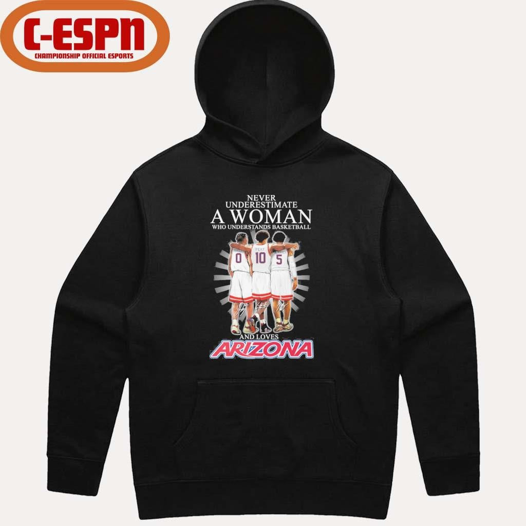 Official Never Underestimate A Woman Who Understands Basketball And Loves Arizona Wildcats Basketball 2026 Shirt