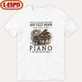Official Never Underestimate An Old MAn Who Still Play Piano In His Eighties Shirt