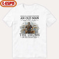 Official Never Underestimate An Old MAn Who Still Play The Drums In His Eighties Shirt