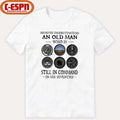 Official Never Underestimate An Old Man Who Is Still In Command In His Seventies T-Shirt