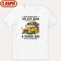Official Never Underestimate An Old Man Who Still Drives A School Bus In His Seventies shirt