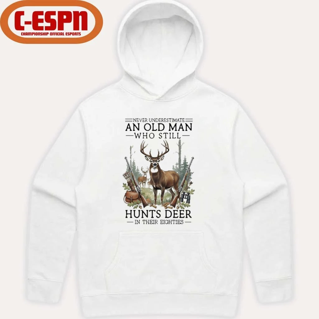 Official Never Underestimate An Old Man Who Still Hunts Deer In His Eighties Classic T-Shirt